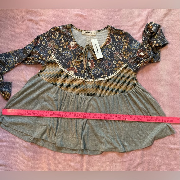 Boho Style LS top from Three Bird Nest - Size Small - NWT - Picture 7 of 16
